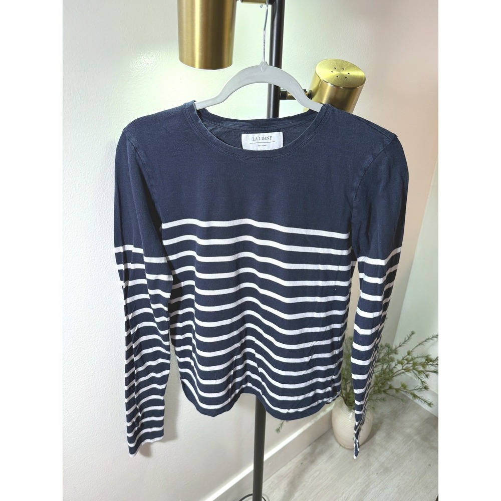 La Ligne breton tee ls navy new york designer cotton guc SM coastal casual cool‎